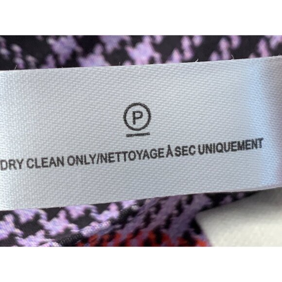 Fleur Du Mal Tanzanite Sz 4 check Midi Slip Skirt With Side Slit Silk New 8304 - Picture 10 of 14